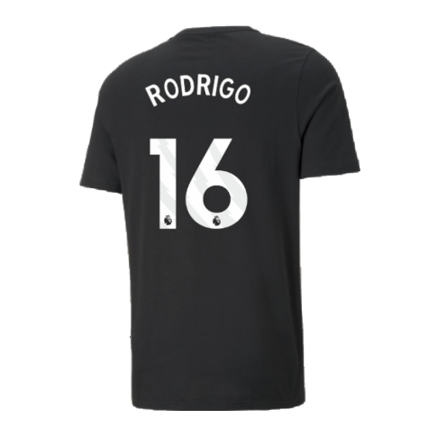 2024-2025 Man City ESS Tee (Black) - Kids (Rodrigo 16)