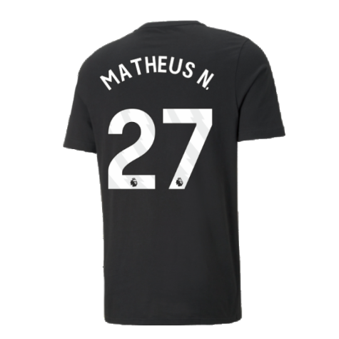 2024-2025 Man City ESS Tee (Black) (Matheus N. 27)