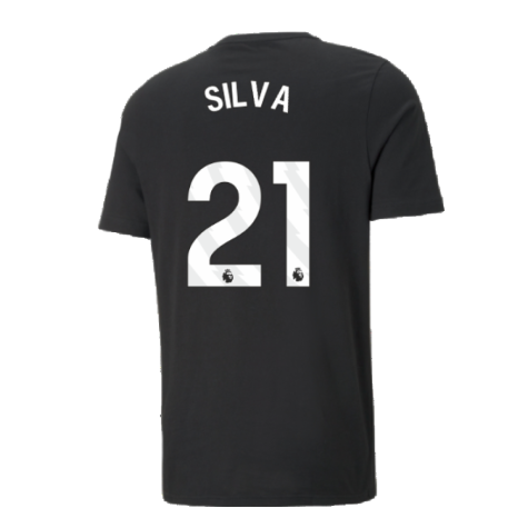 2024-2025 Man City ESS Tee (Black) (Silva 21)
