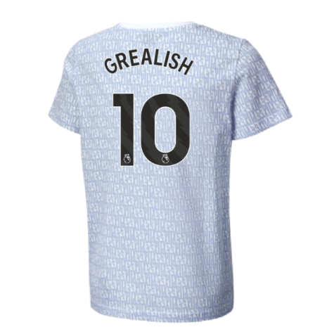 2024-2025 Man City ftblCulture Tee AOP (Light Blue) (Grealish 10)