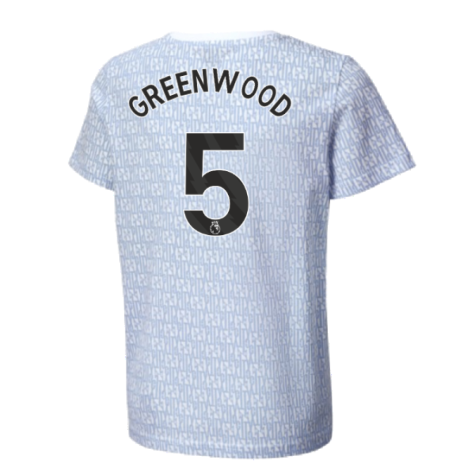 2024-2025 Man City ftblCulture Tee AOP (Light Blue) (Greenwood 5)