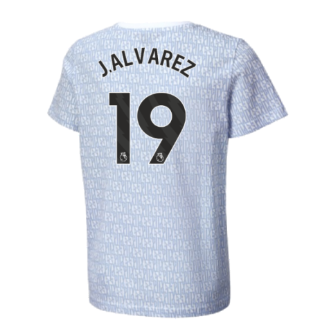 2024-2025 Man City ftblCulture Tee AOP (Light Blue) (J.Alvarez 19)