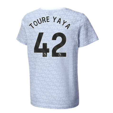 2024-2025 Man City ftblCulture Tee AOP (Light Blue) (Toure Yaya 42)