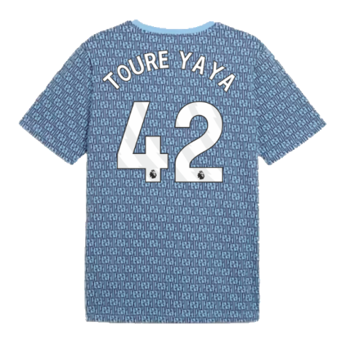 2024-2025 Man City ftblCulture Tee AOP (Navy) (Toure Yaya 42)