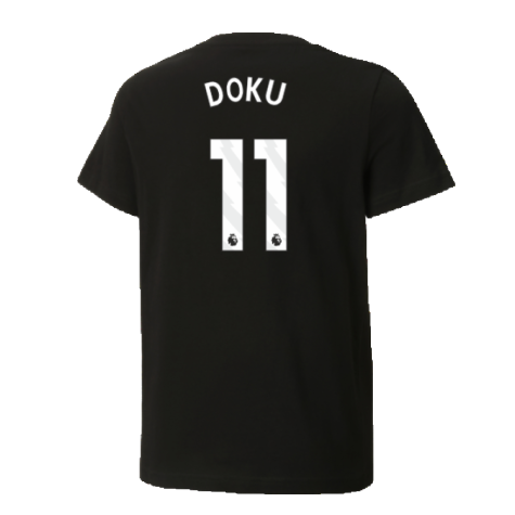 2024-2025 Man City ftblCulture Tee (Black) (Doku 11)