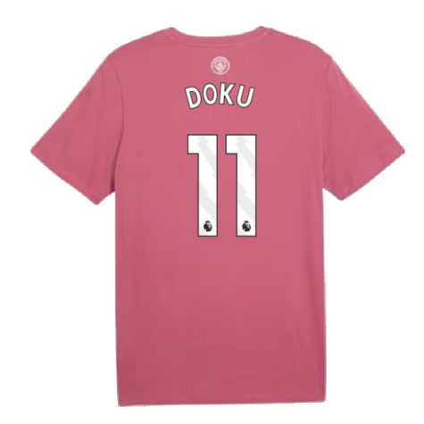 2024-2025 Man City ftblCulture Tee (Dusty Orchid) (Doku 11)