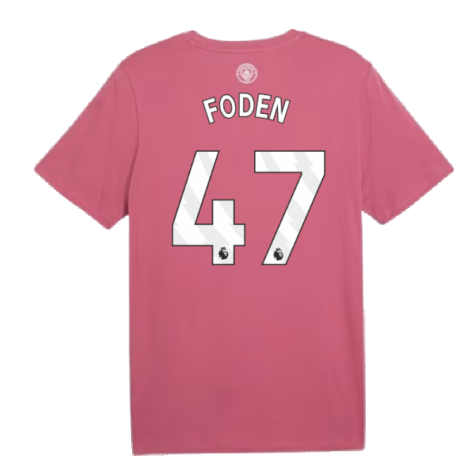 2024-2025 Man City ftblCulture Tee (Dusty Orchid) (Foden 47)