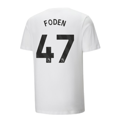 2024-2025 Man City ftblCulture Tee (White) (Foden 47)