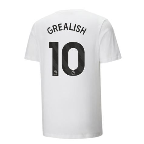 2024-2025 Man City ftblCulture Tee (White) (Grealish 10)