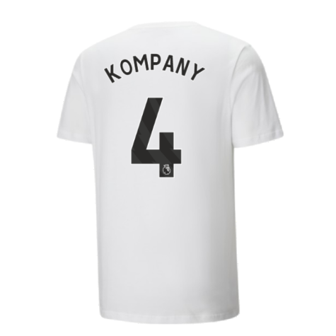 2024-2025 Man City ftblCulture Tee (White) (Kompany 4)