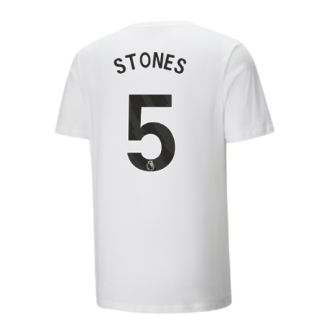 2024-2025 Man City ftblCulture Tee (White) (Stones 5)