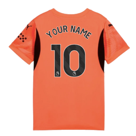 2024-2025 Man City Goalkeeper Shirt (Neon Sun) - Kids (Your Name)