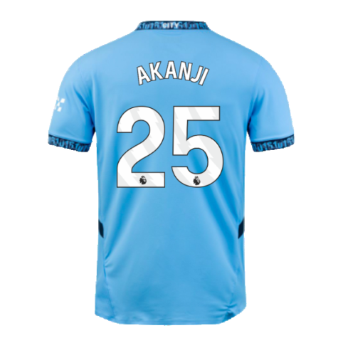 2024-2025 Man City Home Authentic Shirt with packaging (Akanji 25)