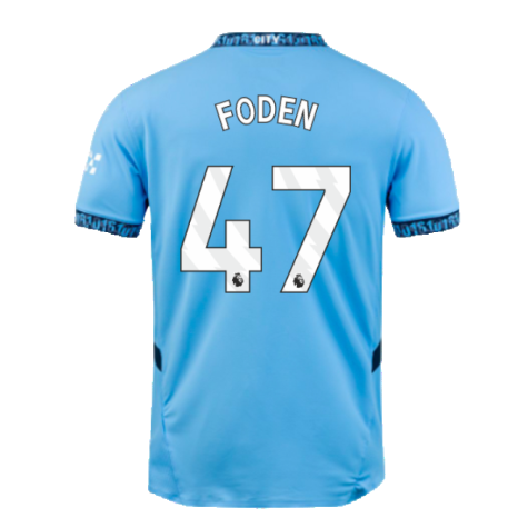 2024-2025 Man City Home Authentic Shirt with packaging (Foden 47)