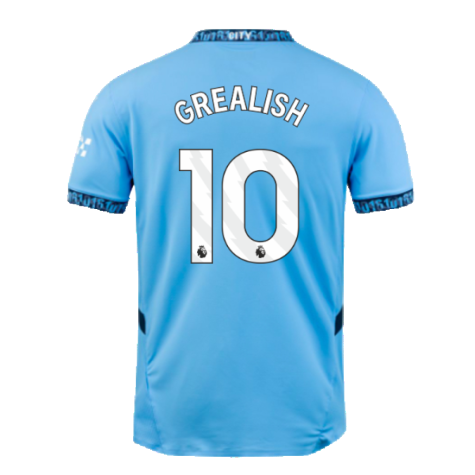 2024-2025 Man City Home Authentic Shirt with packaging (Grealish 10)