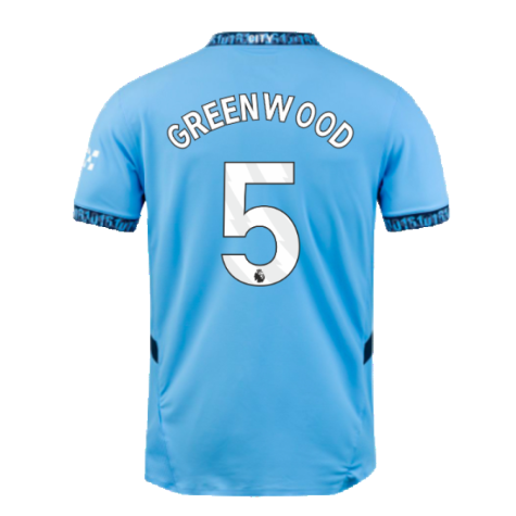 2024-2025 Man City Home Authentic Shirt with packaging (Greenwood 5)