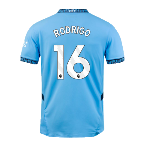 2024-2025 Man City Home Authentic Shirt with packaging (Rodrigo 16)