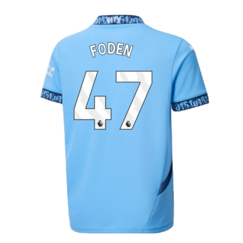 2024-2025 Man City Home Shirt (Kids) (Foden 47)