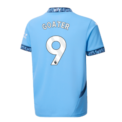 2024-2025 Man City Home Shirt (Kids) (Goater 9)