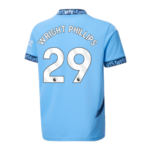 2024-2025 Man City Home Shirt (Kids) (Wright Phillips 29)