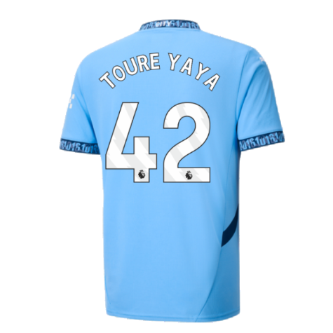 2024-2025 Man City Home Shirt (Toure Yaya 42)