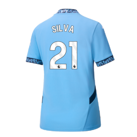 2024-2025 Man City Home Shirt (Womens) (Silva 21)