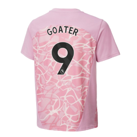 2024-2025 Man City Pre-Match Shirt (Pink Icing) - Kids (Goater 9)