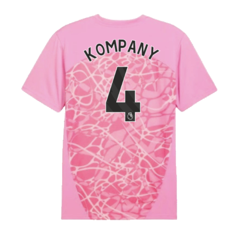 2024-2025 Man City Pre-Match Shirt (Pink) (Kompany 4)