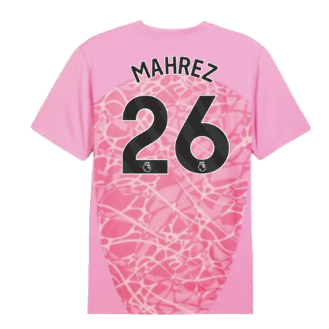 2024-2025 Man City Pre-Match Shirt (Pink) (Mahrez 26)