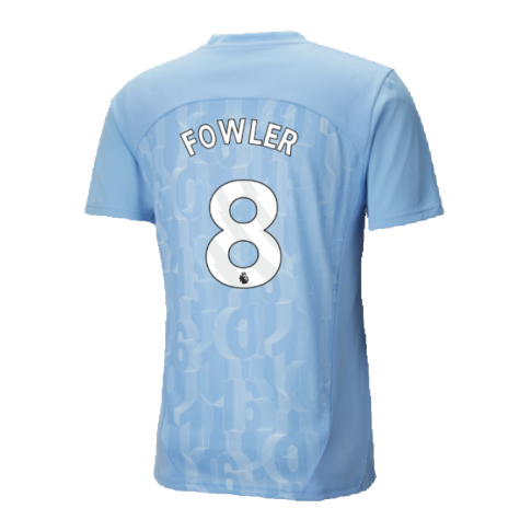 2024-2025 Man City Prematch SS Shirt (Light Blue) (Fowler 8)