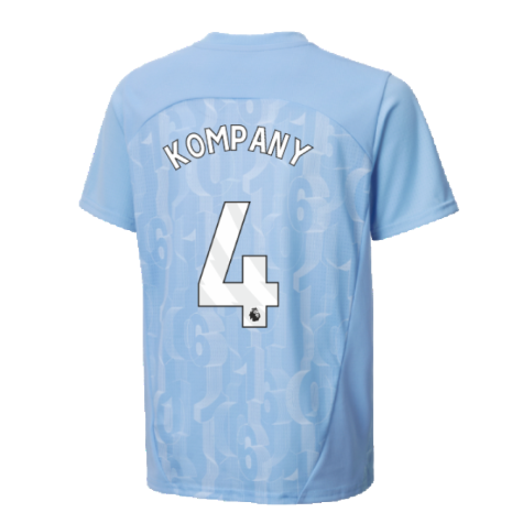 2024-2025 Man City Prematch SS Shirt (Light Blue) - Kids (Kompany 4)