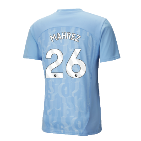 2024-2025 Man City Prematch SS Shirt (Light Blue) (Mahrez 26)