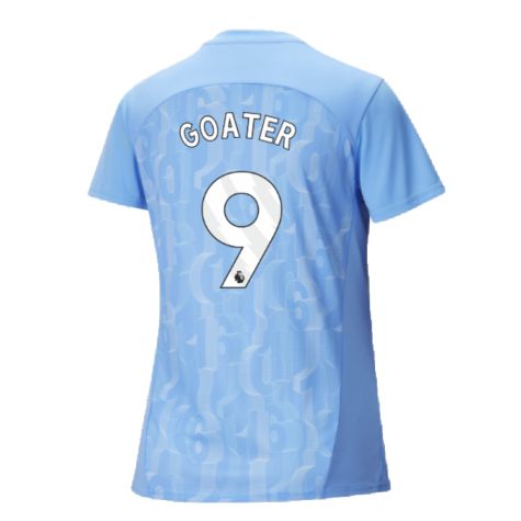 2024-2025 Man City Prematch SS Shirt (Light Blue) - Womens (Goater 9)