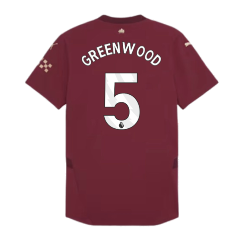 2024-2025 Man City Third Authentic Shirt (Greenwood 5)