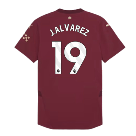 2024-2025 Man City Third Authentic Shirt (J.Alvarez 19)