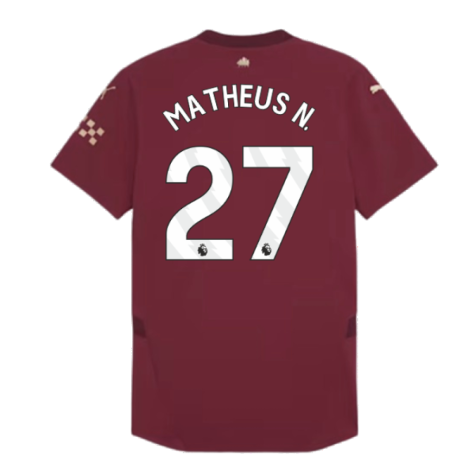 2024-2025 Man City Third Authentic Shirt (Matheus N. 27)