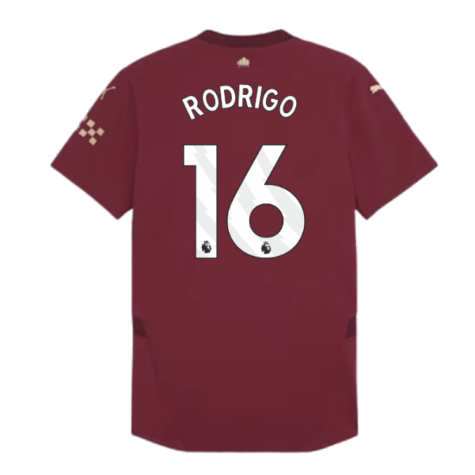 2024-2025 Man City Third Authentic Shirt (Rodrigo 16)