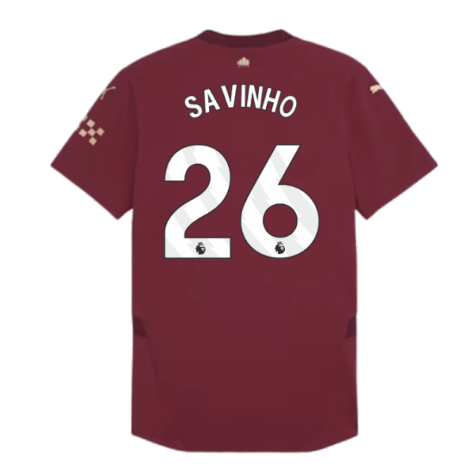 2024-2025 Man City Third Authentic Shirt (Savinho 26)