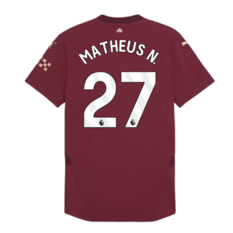 2024-2025 Man City Third Authentic Shirt w/packaging (Matheus N. 27)