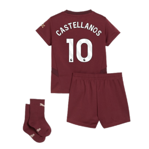 2024-2025 Man City Third Baby Kit (Castellanos 10)