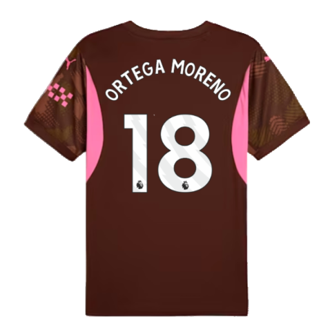 2024-2025 Man City Third Goalkeeper Shirt (Espresso Brown) (Ortega Moreno 18)