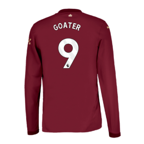 2024-2025 Man City Third Long Sleeve Authentic Shirt (Goater 9)