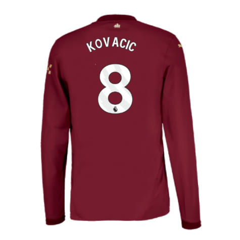 2024-2025 Man City Third Long Sleeve Authentic Shirt (Kovacic 8)