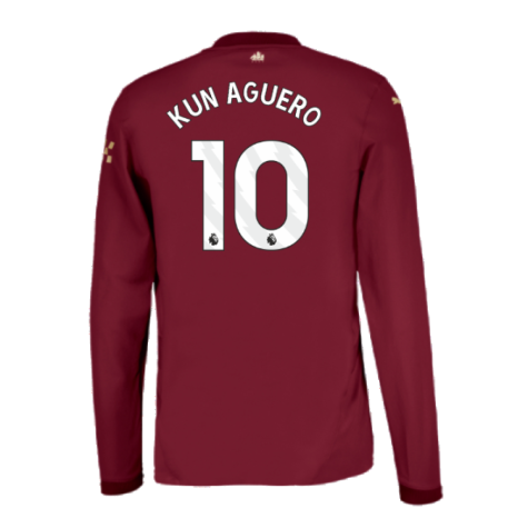 2024-2025 Man City Third Long Sleeve Authentic Shirt (Kun Aguero 10)