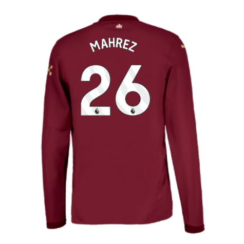 2024-2025 Man City Third Long Sleeve Authentic Shirt (Mahrez 26)