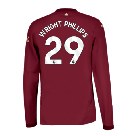 2024-2025 Man City Third Long Sleeve Authentic Shirt (Wright Phillips 29)