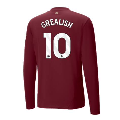 2024-2025 Man City Third Long Sleeve Shirt (Grealish 10)