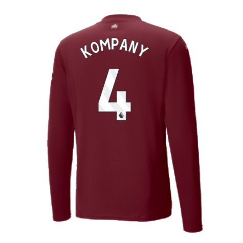 2024-2025 Man City Third Long Sleeve Shirt (Kompany 4)