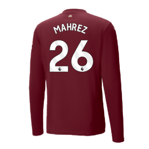 2024-2025 Man City Third Long Sleeve Shirt (Mahrez 26)