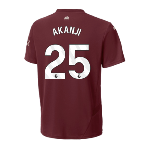 2024-2025 Man City Third Shirt (Kids) (Akanji 25)